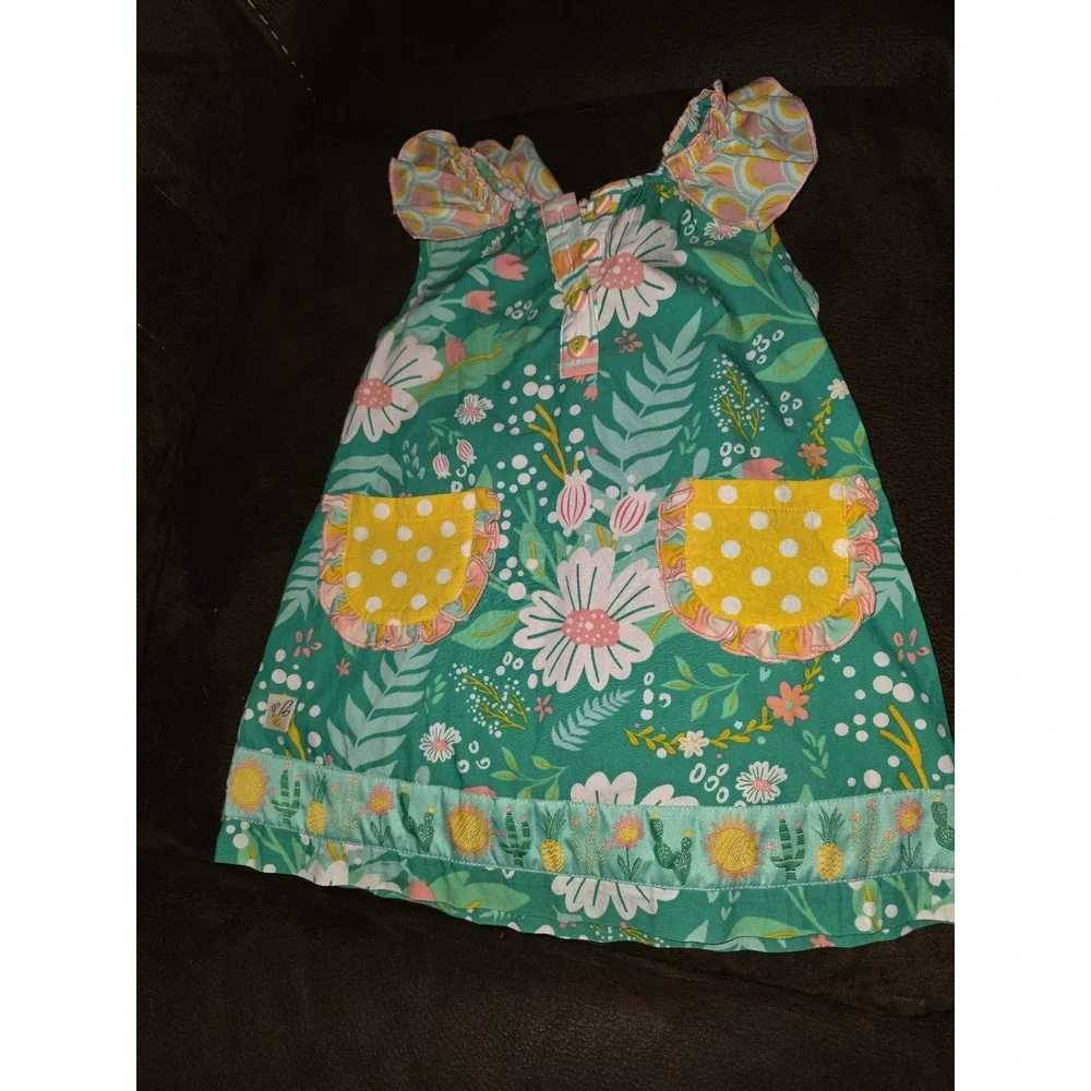 Wildflowers Wild flowers floral‎ pineapple cactus dress size 2t